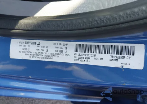 2008 Dodge Avenger Sxt из США, поврежденный, VIN 1B3LC56K98N172392